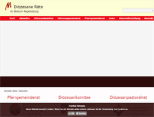 Tablet Screenshot of dioezesankomitee-regensburg.de